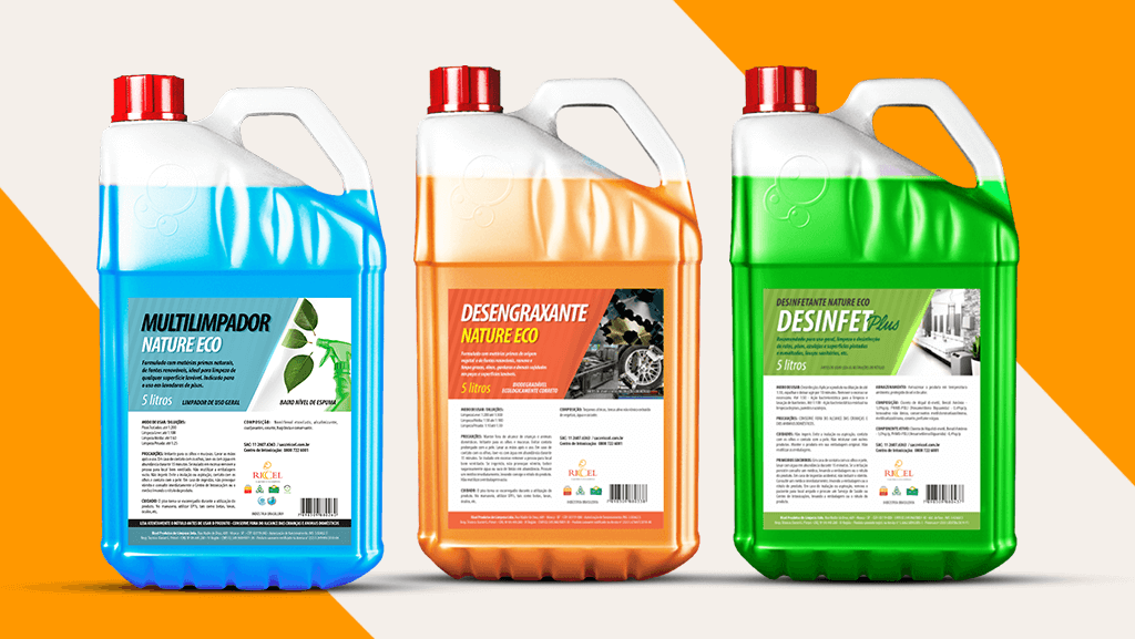 linha Nature Eco de produtos de limpeza Riccel