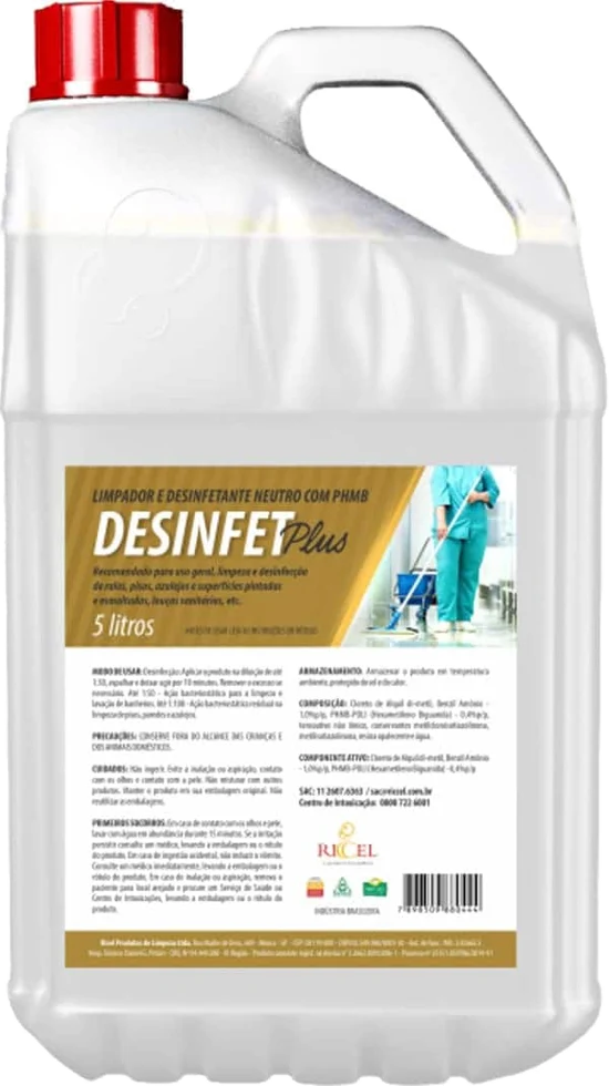 Limpador e Desinfetante Neutro Plus